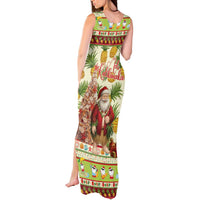 Hawaiian Santa Aloha Pineapple Christmas Tank Maxi Dress Mele Kalikimaka LT15 - Polynesian Pride