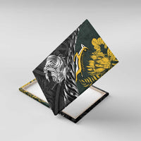 New Zealand and South Africa Rugby Canvas Wall Art Maori Kiwi With Springboks