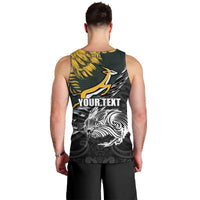 New Zealand and South Africa Rugby Personalised Men Tank Top Maori Kiwi With Springboks