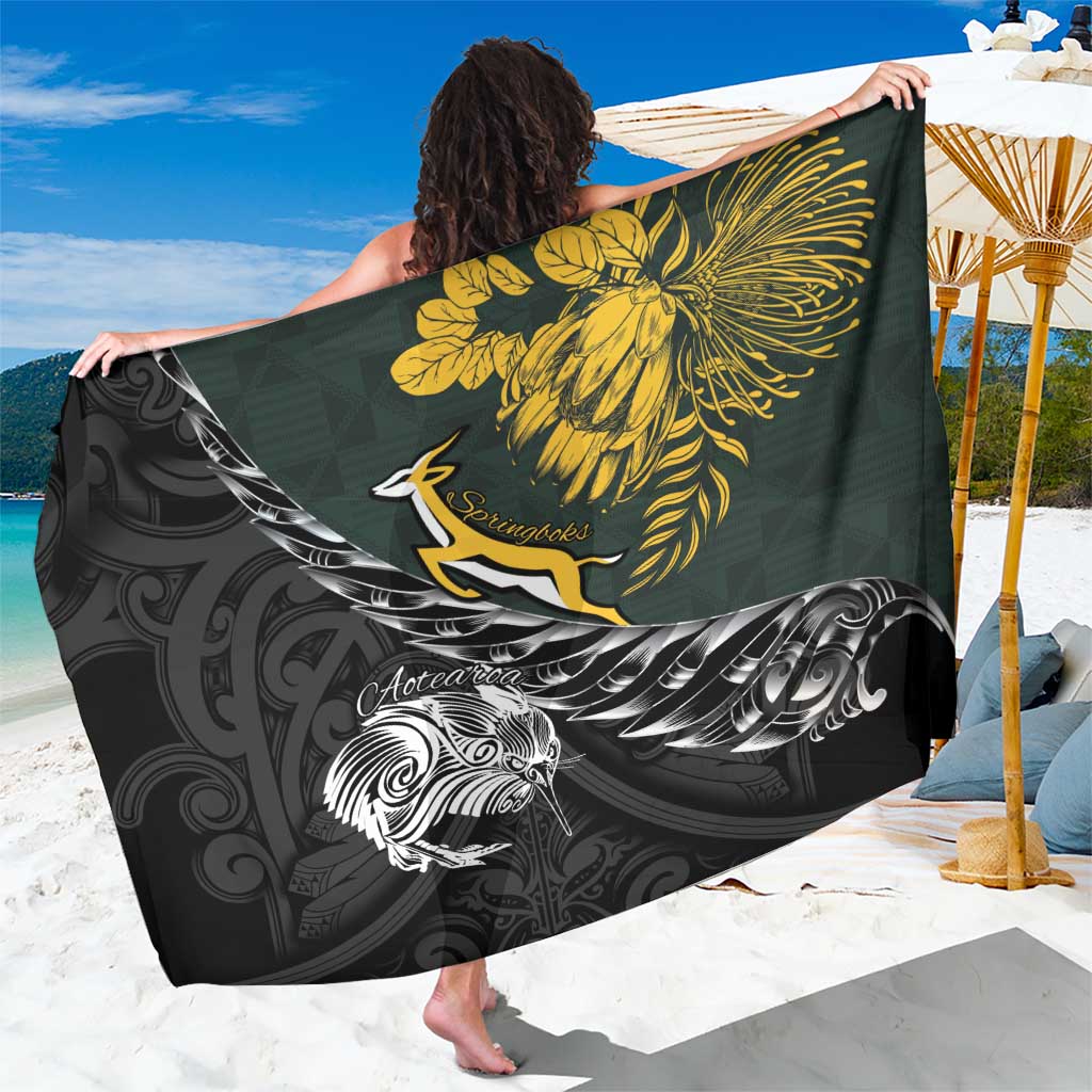 New Zealand and South Africa Rugby Sarong Maori Kiwi With Springboks