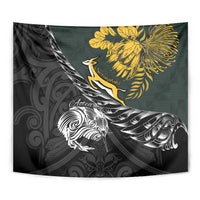 New Zealand and South Africa Rugby Tapestry Maori Kiwi With Springboks