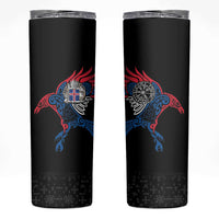 Iceland Viking Culture Skinny Tumbler Norse Mythology Raven Tattoo