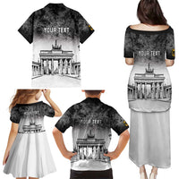 Personalized Germany Berlin Wall Family Matching Puletasi and Hawaiian Shirt Tag der Deutschen Einheit