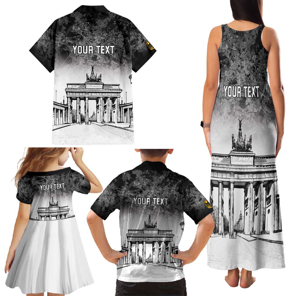 Personalized Germany Berlin Wall Family Matching Tank Maxi Dress and Hawaiian Shirt Tag der Deutschen Einheit