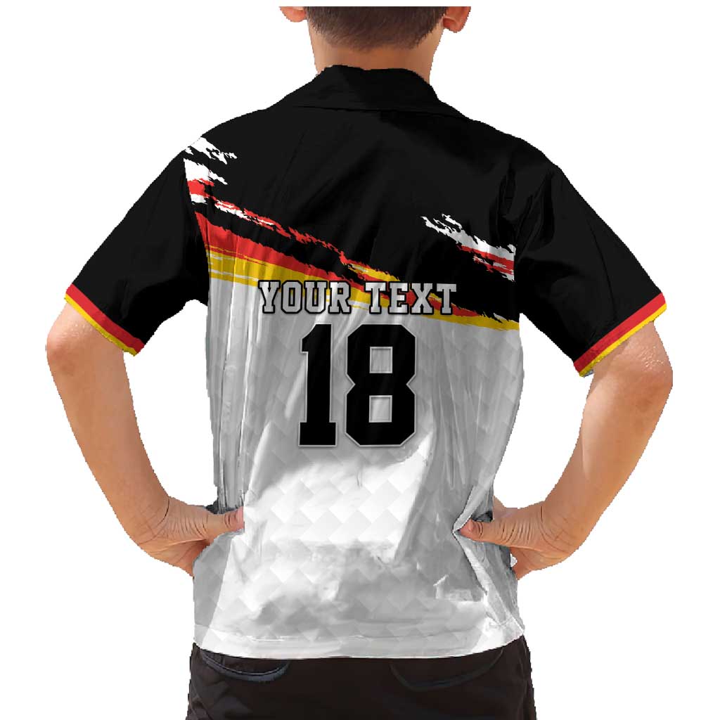 Custom Germany Football Family Matching Mermaid Dress and Hawaiian Shirt Come On DFB-Team