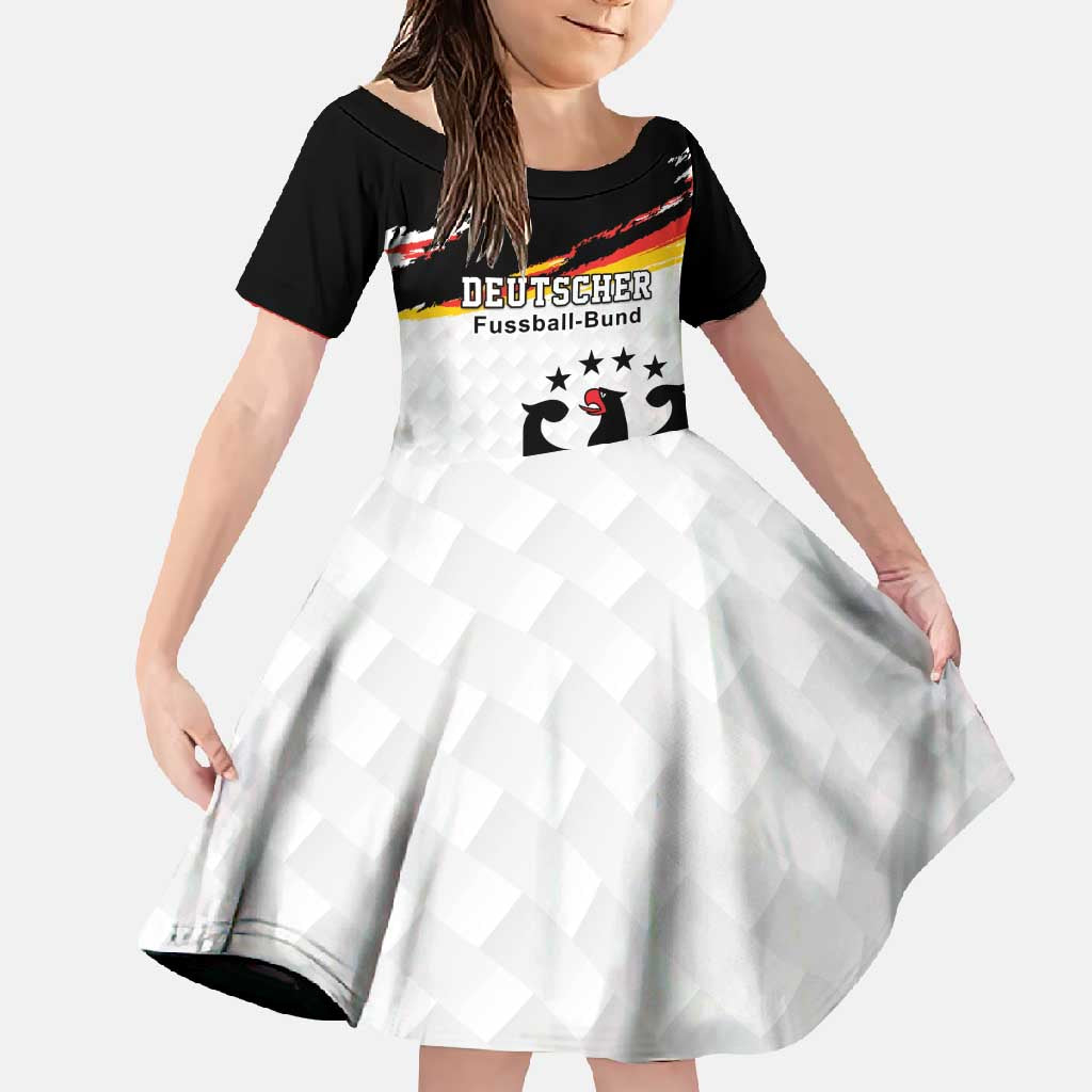 Custom Germany Football Family Matching Mermaid Dress and Hawaiian Shirt Come On DFB-Team