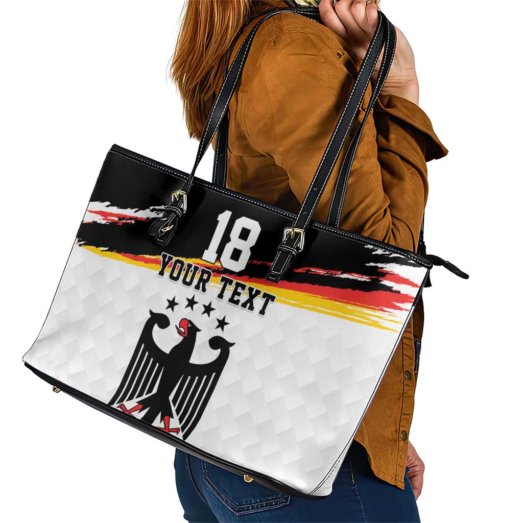 Custom Germany Football Leather Tote Bag Come On DFB-Team