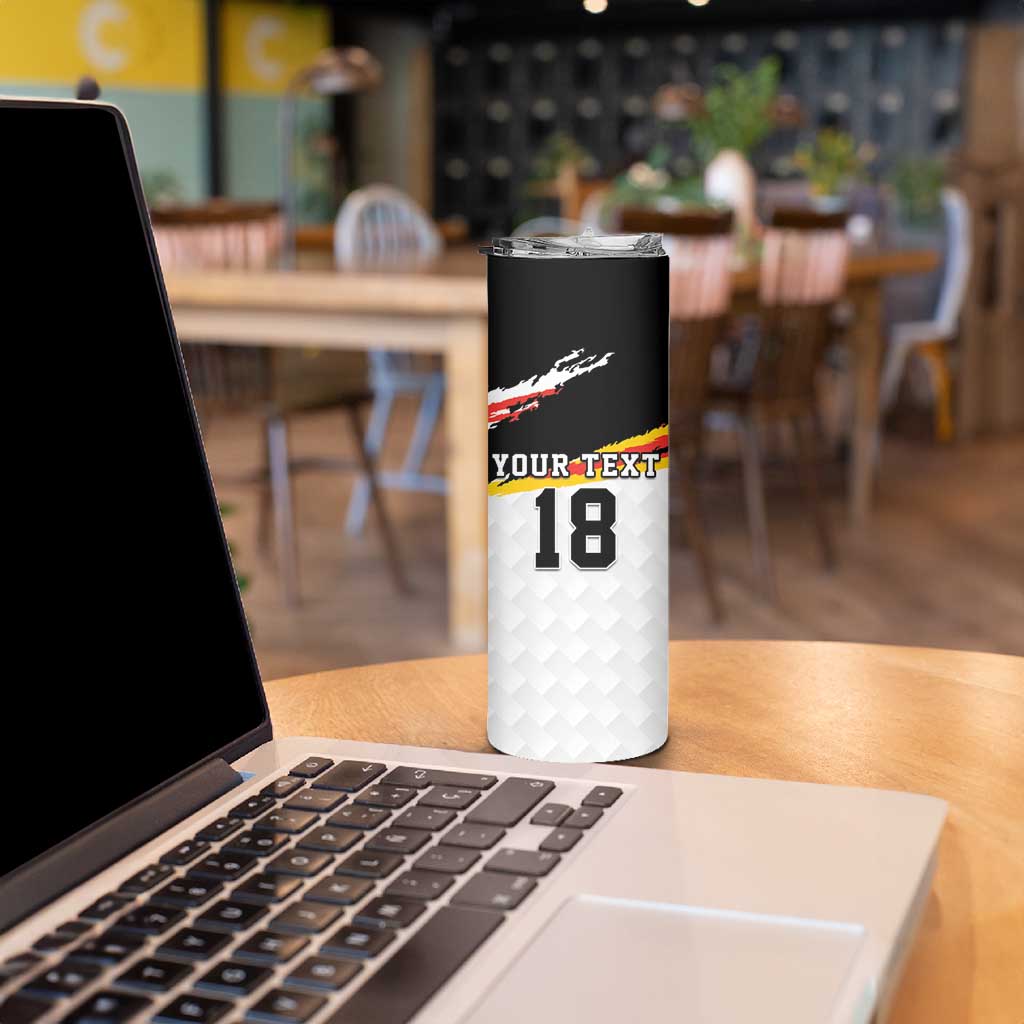 Custom Germany Football Skinny Tumbler Come On DFB-Team