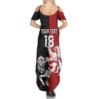 Custom British Lions New Zealand Family Matching Summer Maxi Dress and Hawaiian Shirt Unique Style LT18 - Polynesian Pride