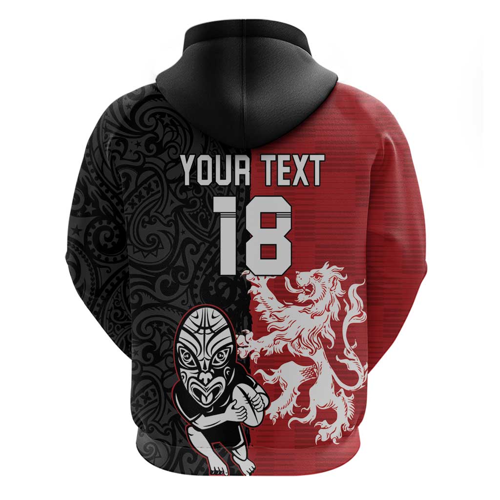 Custom British Lions New Zealand Hoodie Unique Style - Polynesian Pride