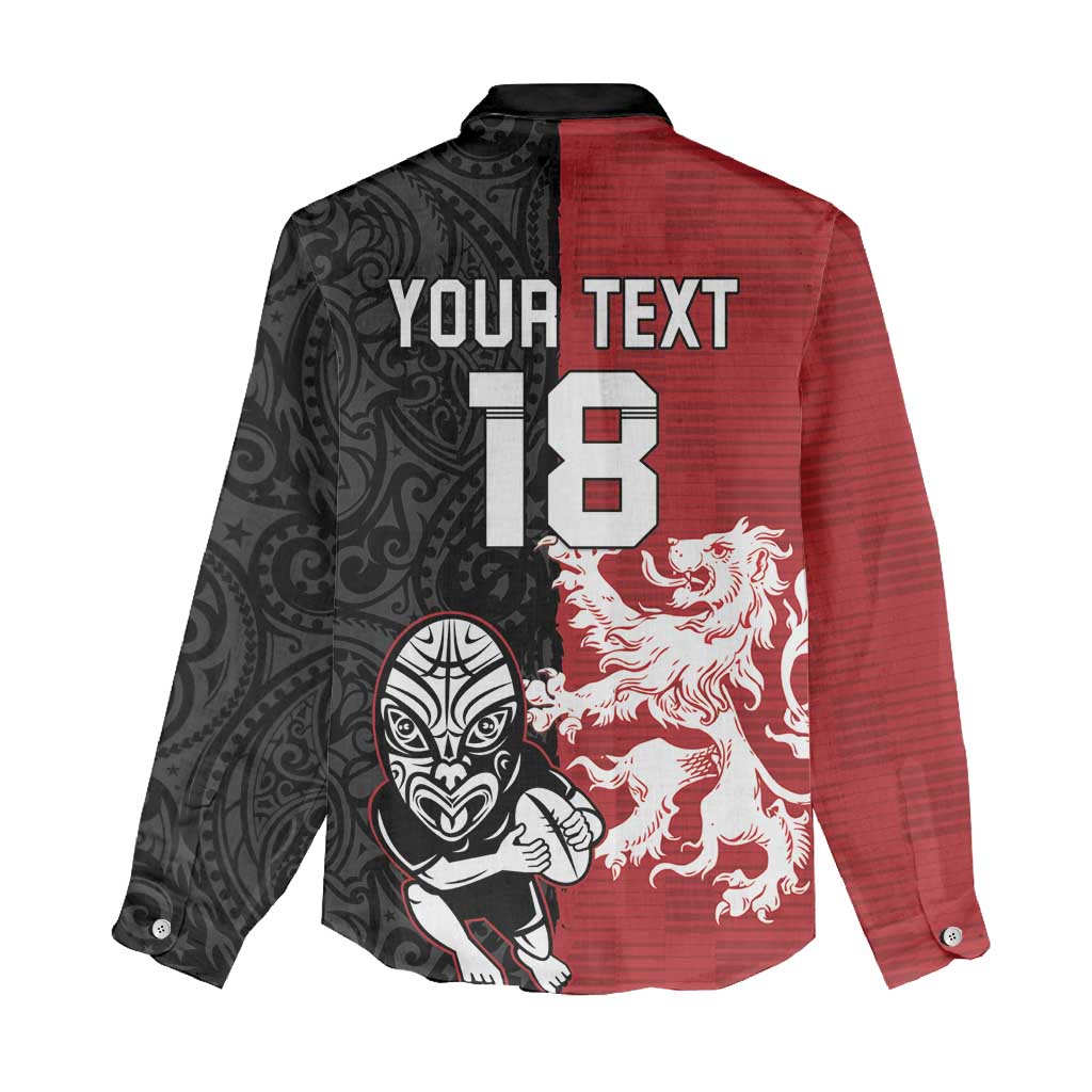 Custom British Lions New Zealand Women Casual Shirt Unique Style - Polynesian Pride