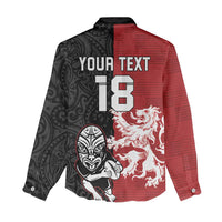 Custom British Lions New Zealand Women Casual Shirt Unique Style - Polynesian Pride