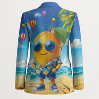 Funny Hawaii Mango Blazer Tropical Summer Beach Mascot Vacation LT19 - Polynesian Pride
