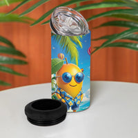 Funny Hawaii Mango 4 in 1 Can Cooler Tumbler Tropical Summer Beach Mascot Vacation LT19 - Polynesian Pride