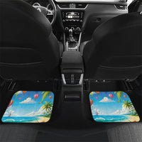 Funny Hawaii Mango Car Mats Tropical Summer Beach Mascot Vacation