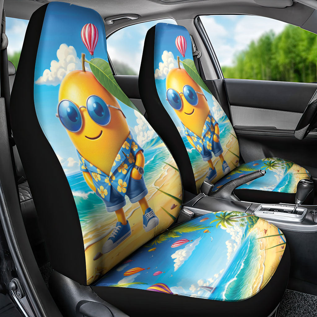 Funny Hawaii Mango Car Seat Cover Tropical Summer Beach Mascot Vacation LT19 - Polynesian Pride