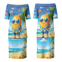 Funny Hawaii Mango Couples Matching Puletasi and Hawaiian Shirt Tropical Summer Beach Mascot Vacation LT19 - Polynesian Pride