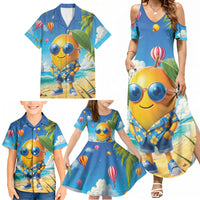 Funny Hawaii Mango Family Matching Summer Maxi Dress and Hawaiian Shirt Tropical Summer Beach Mascot Vacation LT19 - Polynesian Pride