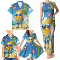 Funny Hawaii Mango Family Matching Tank Maxi Dress and Hawaiian Shirt Tropical Summer Beach Mascot Vacation LT19 - Polynesian Pride