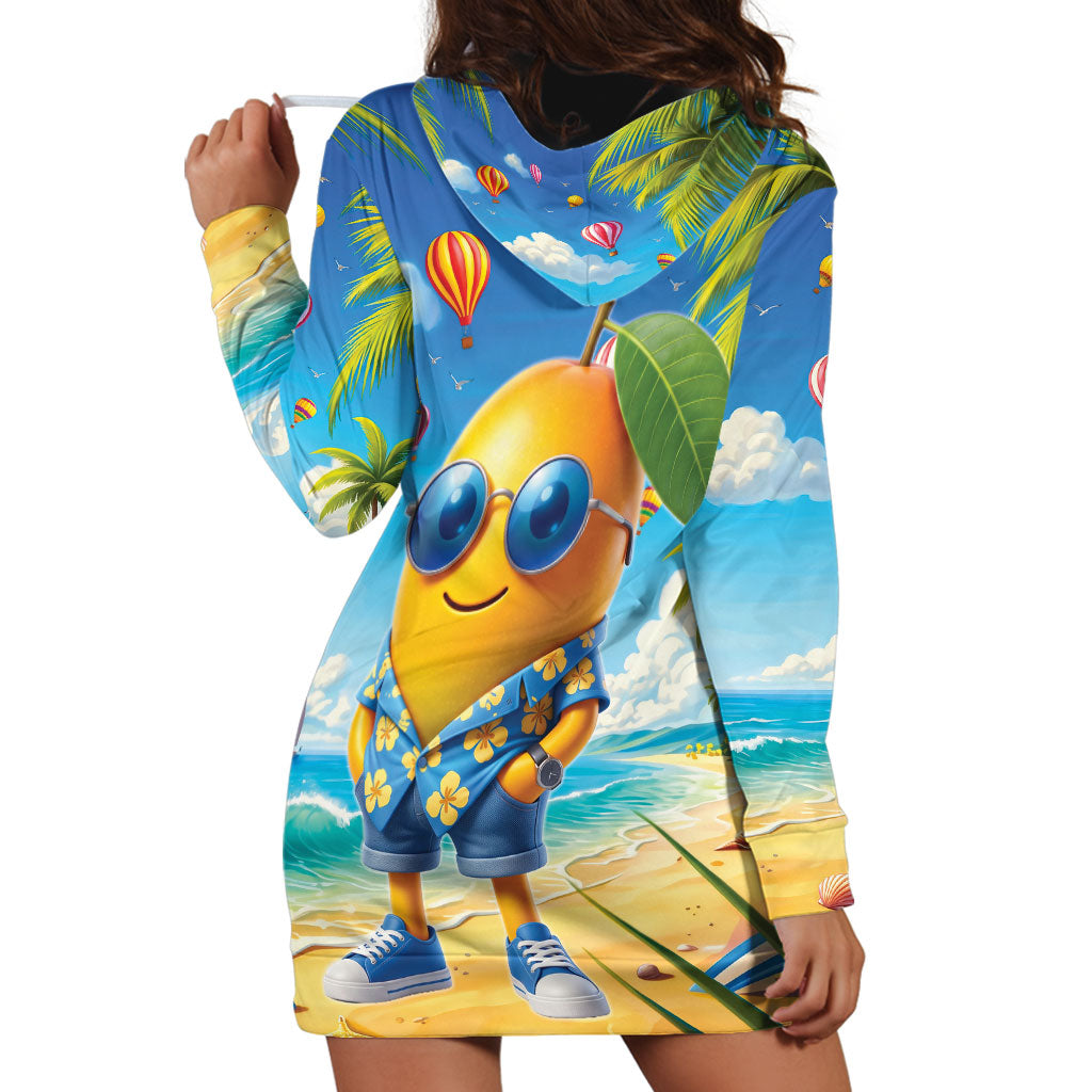 Funny Hawaii Mango Hoodie Dress Tropical Summer Beach Mascot Vacation LT19 - Polynesian Pride