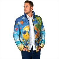 Funny Hawaii Mango Padded Jacket Tropical Summer Beach Mascot Vacation LT19 - Polynesian Pride