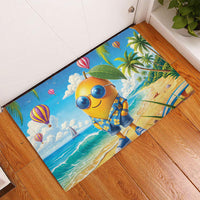Funny Hawaii Mango Rubber Doormat Tropical Summer Beach Mascot Vacation LT19 - Polynesian Pride
