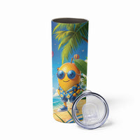 Funny Hawaii Mango Skinny Tumbler Tropical Summer Beach Mascot Vacation LT19 - Polynesian Pride
