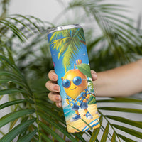 Funny Hawaii Mango Skinny Tumbler Tropical Summer Beach Mascot Vacation LT19 - Polynesian Pride