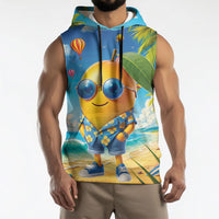 Funny Hawaii Mango Sleeveless Hoodie Tropical Summer Beach Mascot Vacation LT19 - Polynesian Pride