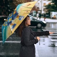Funny Hawaii Mango Umbrella Tropical Summer Beach Mascot Vacation LT19 - Polynesian Pride