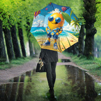 Funny Hawaii Mango Umbrella Tropical Summer Beach Mascot Vacation LT19 - Polynesian Pride