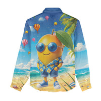 Funny Hawaii Mango Women Casual Shirt Tropical Summer Beach Mascot Vacation LT19 - Polynesian Pride