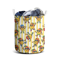 Funny Hawaii Mango Hip Hop Cartoon Laundry Basket Summer Beach Party LT19 - Polynesian Pride