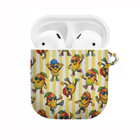 Funny Hawaii Mango Hip Hop Cartoon AirPods Case Summer Beach Party LT19 Yellow - Polynesian Pride