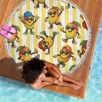 Funny Hawaii Mango Hip Hop Cartoon Beach Blanket Summer Beach Party LT19 - Polynesian Pride
