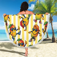 Funny Hawaii Mango Hip Hop Cartoon Beach Blanket Summer Beach Party LT19 - Polynesian Pride