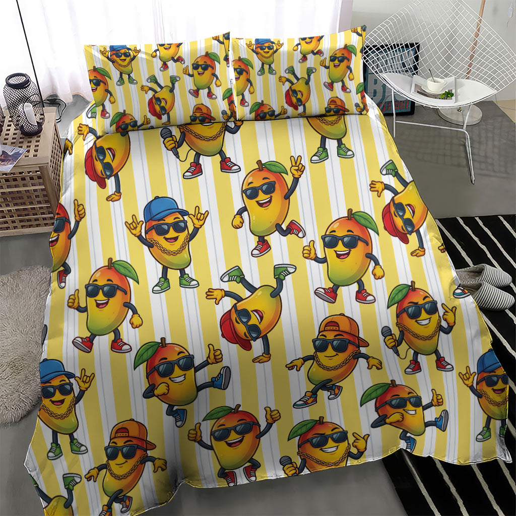 Funny Hawaii Mango Hip Hop Cartoon Bedding Set Summer Beach Party LT19 - Polynesian Pride