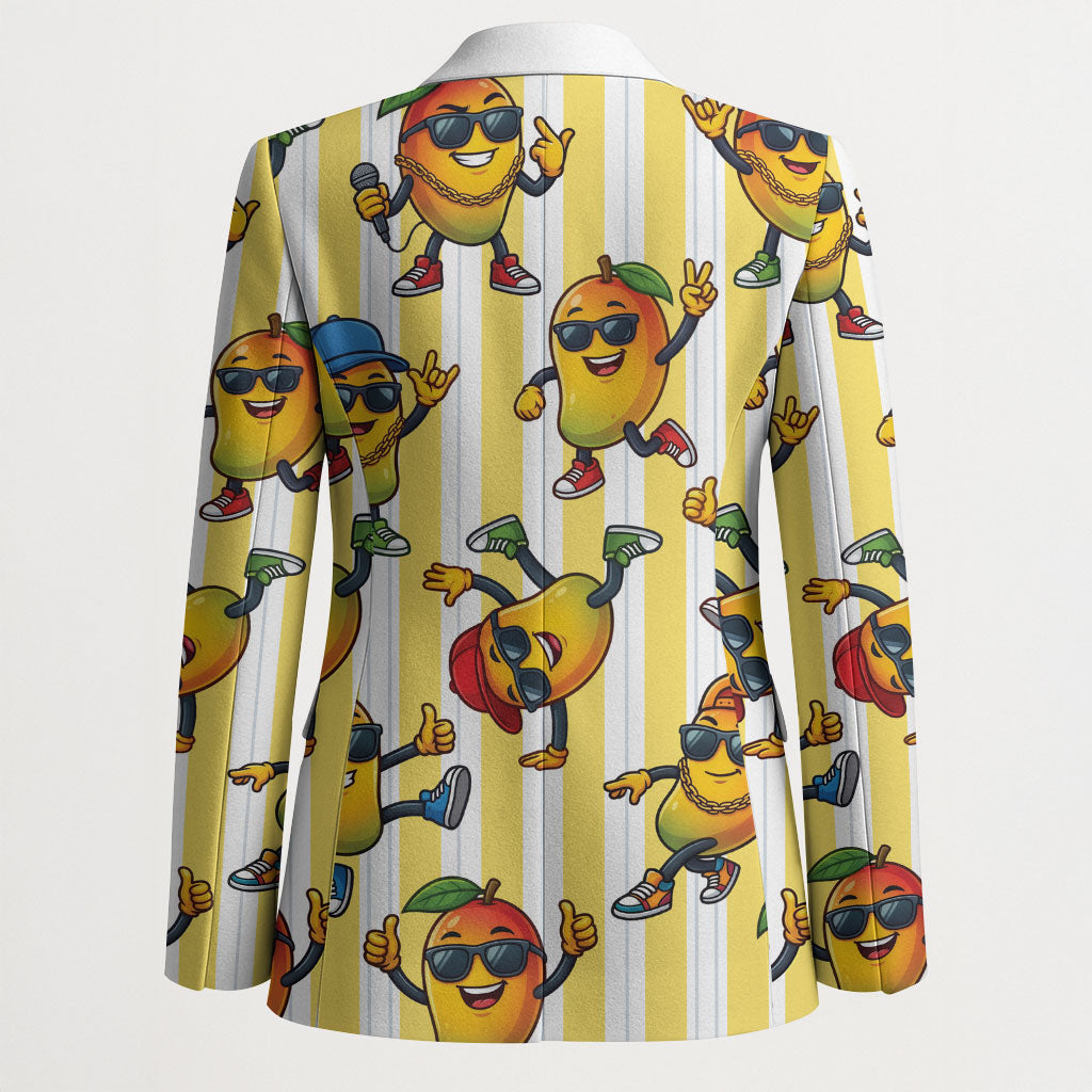 Funny Hawaii Mango Hip Hop Cartoon Blazer Summer Beach Party LT19 - Polynesian Pride