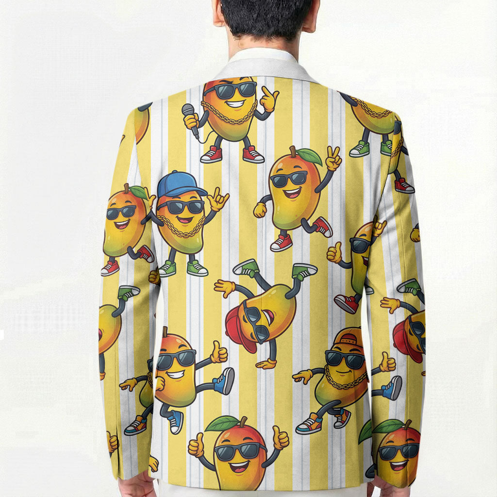 Funny Hawaii Mango Hip Hop Cartoon Blazer Summer Beach Party LT19 - Polynesian Pride