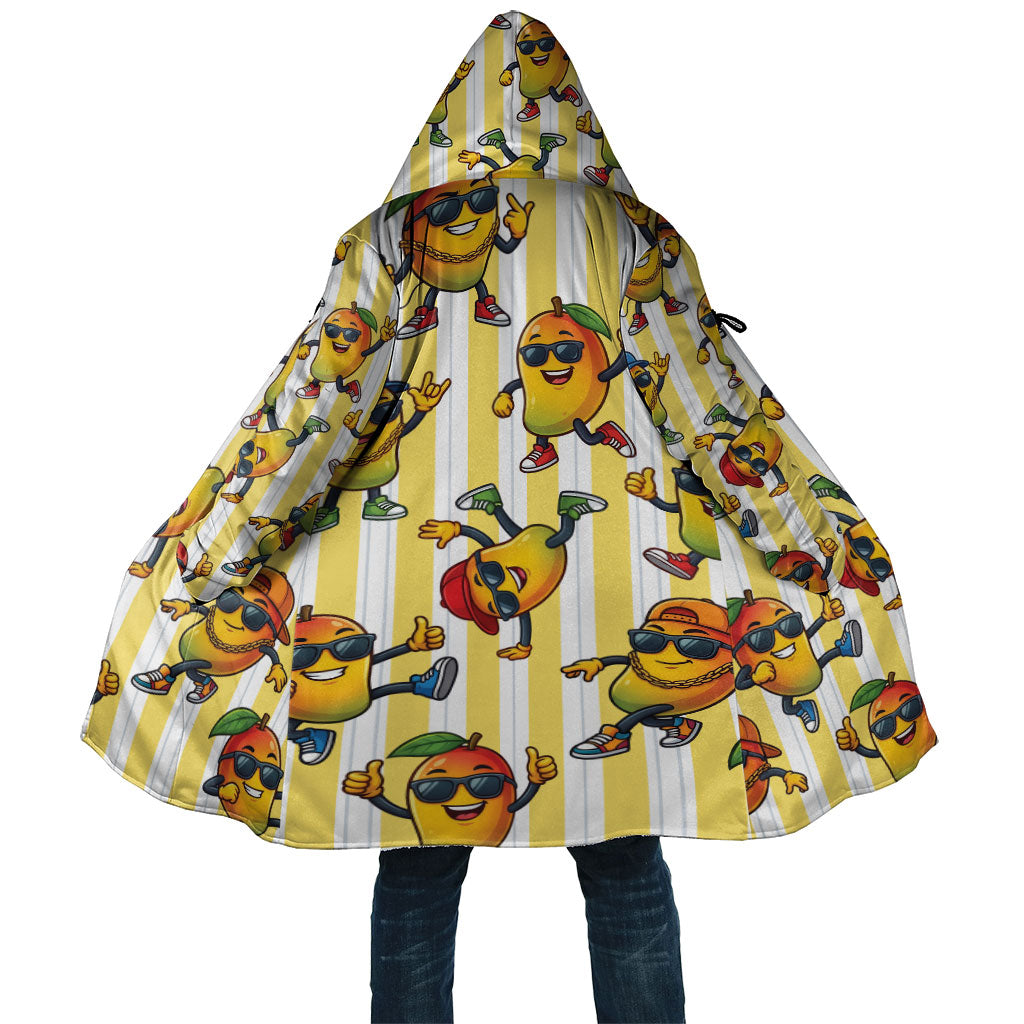 Funny Hawaii Mango Hip Hop Cartoon Cloak Summer Beach Party LT19 Unisex Yellow - Polynesian Pride