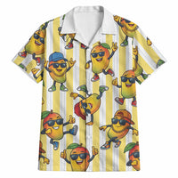 Funny Hawaii Mango Hip Hop Cartoon Hawaiian Shirt Summer Beach Party LT19 Yellow - Polynesian Pride
