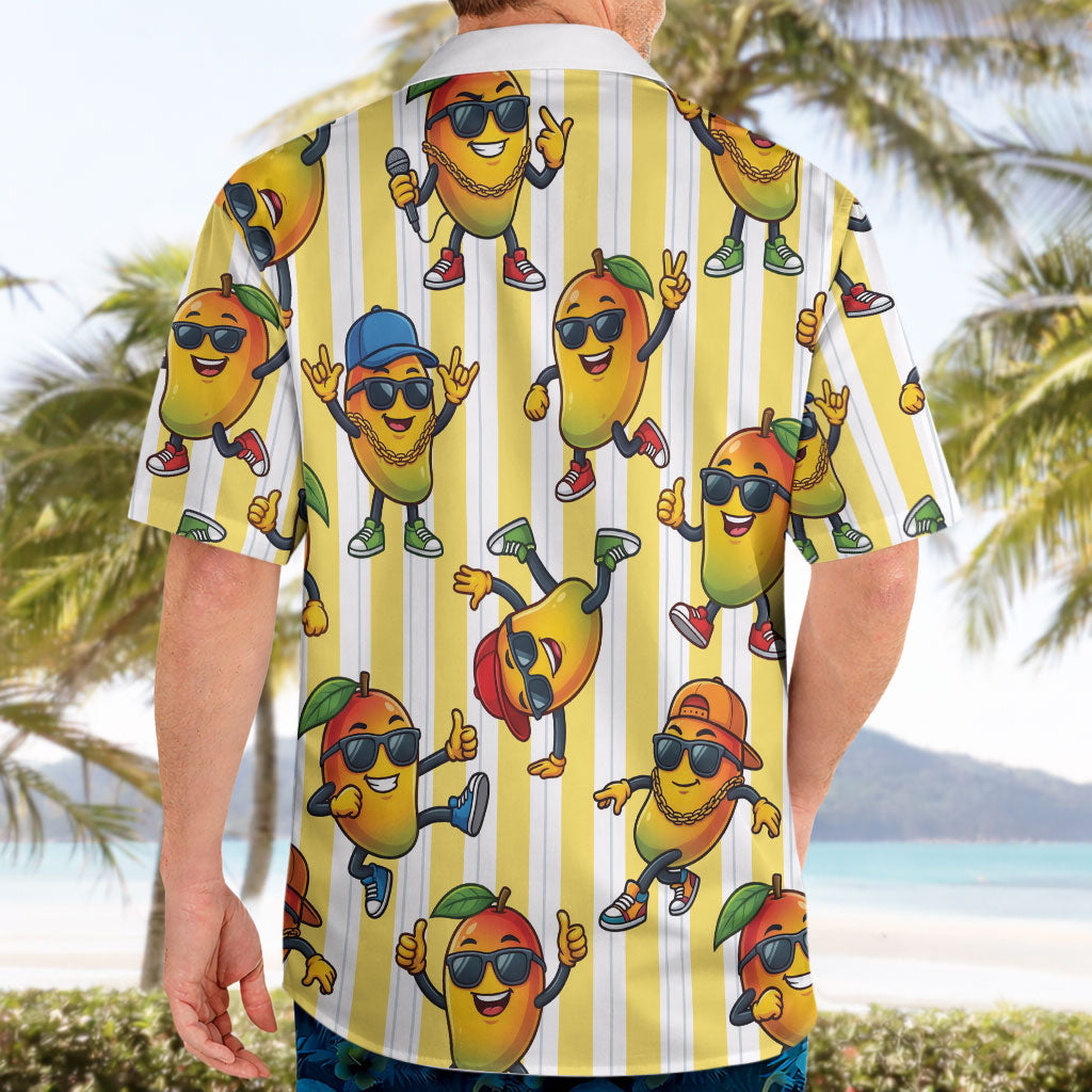Funny Hawaii Mango Hip Hop Cartoon Hawaiian Shirt Summer Beach Party LT19 - Polynesian Pride