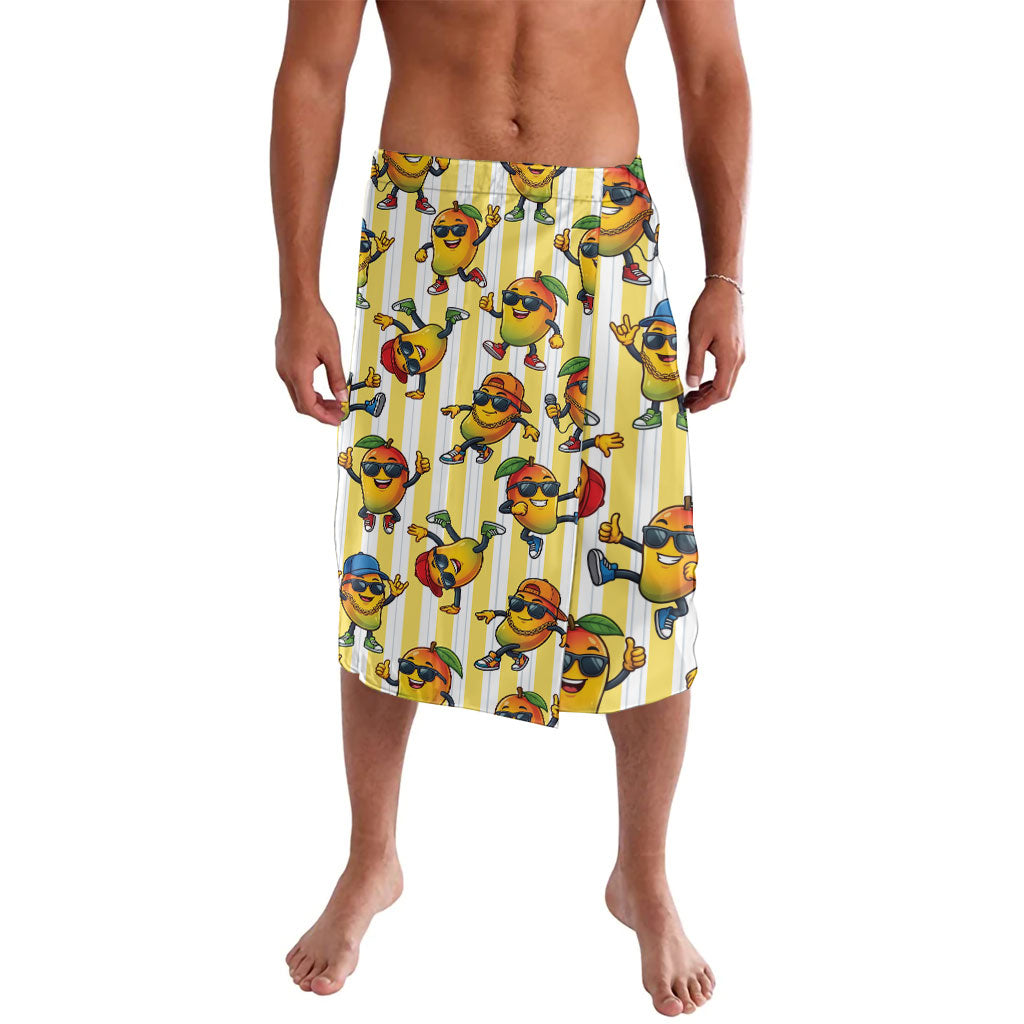 Funny Hawaii Mango Hip Hop Cartoon Lavalava Summer Beach Party LT19 Yellow - Polynesian Pride