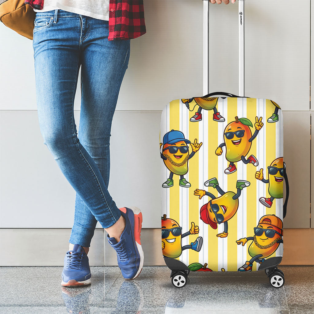 Funny Hawaii Mango Hip Hop Cartoon Luggage Cover Summer Beach Party LT19 - Polynesian Pride