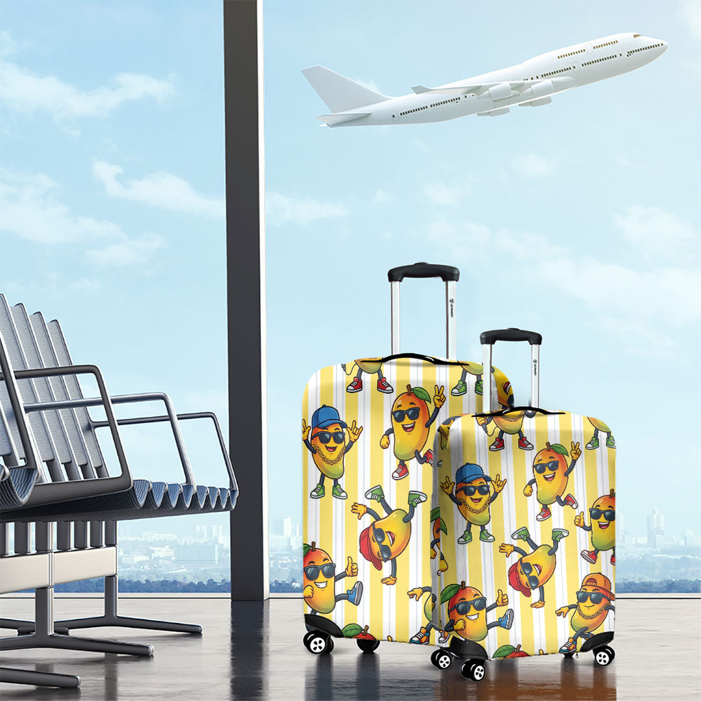 Funny Hawaii Mango Hip Hop Cartoon Luggage Cover Summer Beach Party LT19 - Polynesian Pride