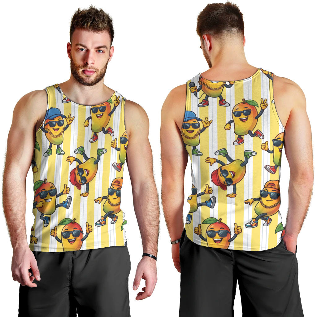 Funny Hawaii Mango Hip Hop Cartoon Men Tank Top Summer Beach Party LT19 - Polynesian Pride