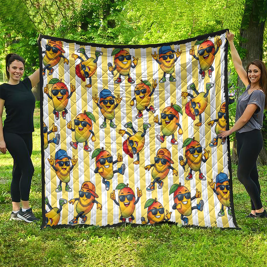 Funny Hawaii Mango Hip Hop Cartoon Quilt Summer Beach Party LT19 - Polynesian Pride