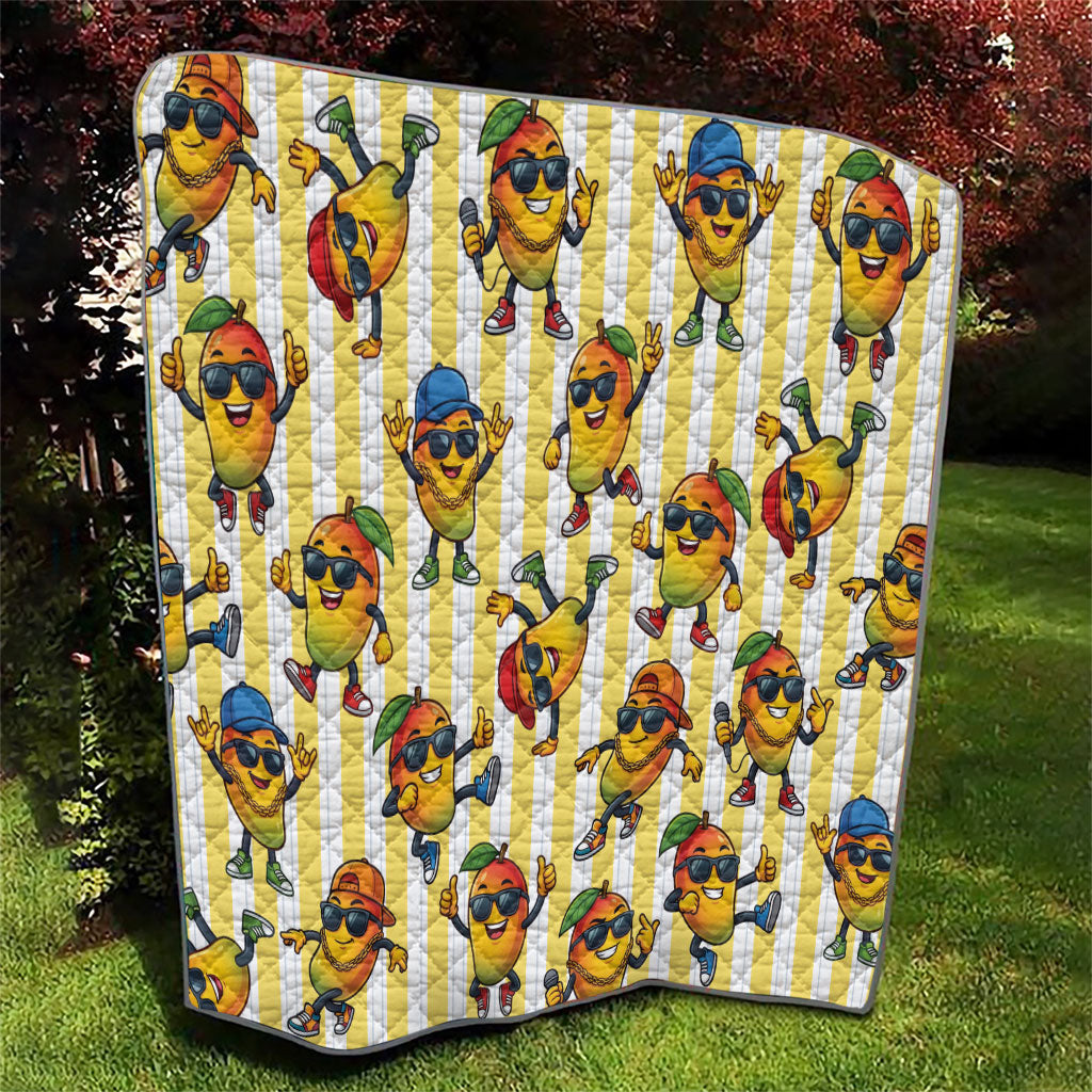 Funny Hawaii Mango Hip Hop Cartoon Quilt Summer Beach Party LT19 - Polynesian Pride
