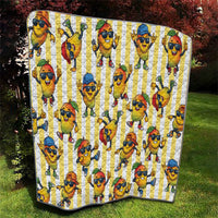 Funny Hawaii Mango Hip Hop Cartoon Quilt Summer Beach Party LT19 - Polynesian Pride
