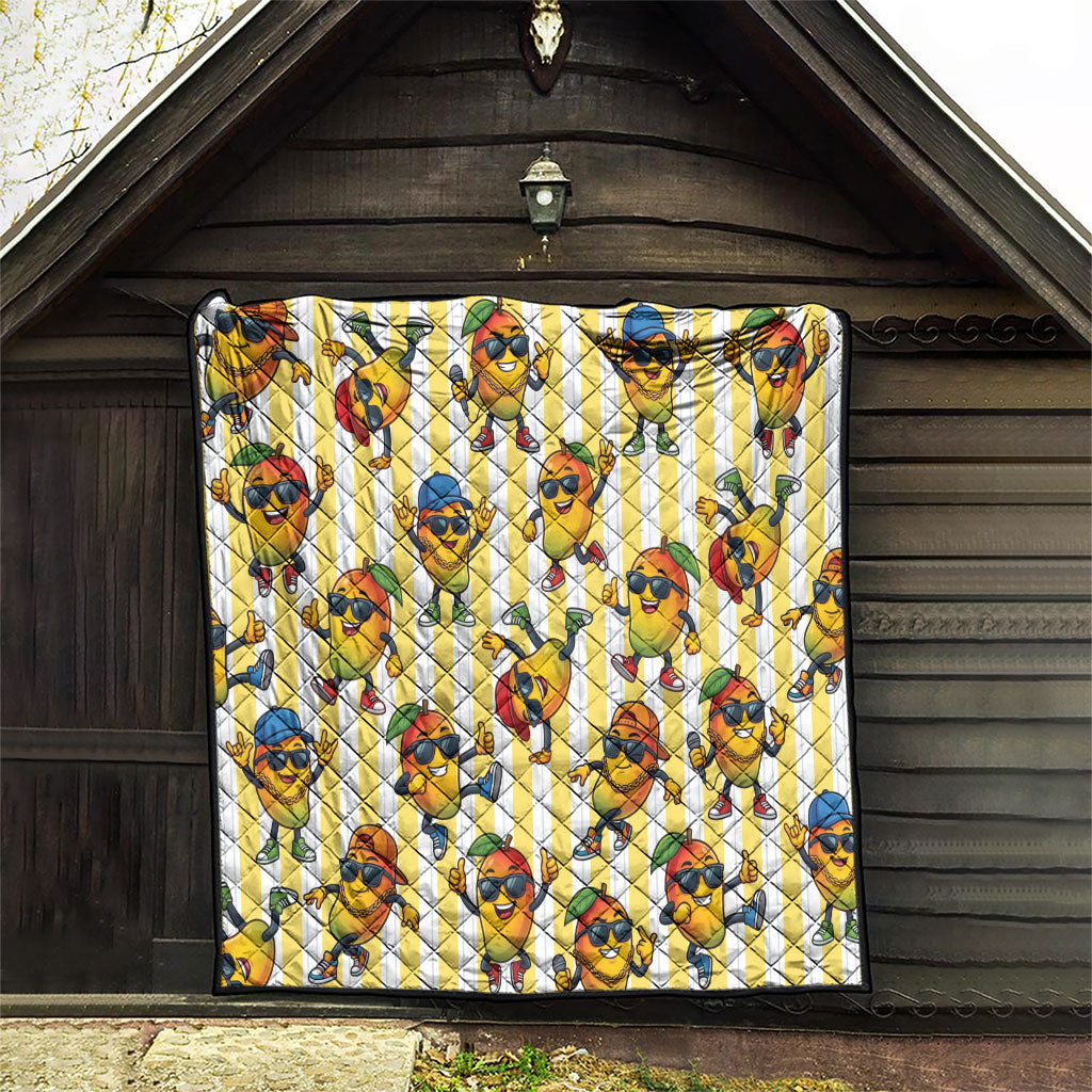 Funny Hawaii Mango Hip Hop Cartoon Quilt Summer Beach Party LT19 - Polynesian Pride